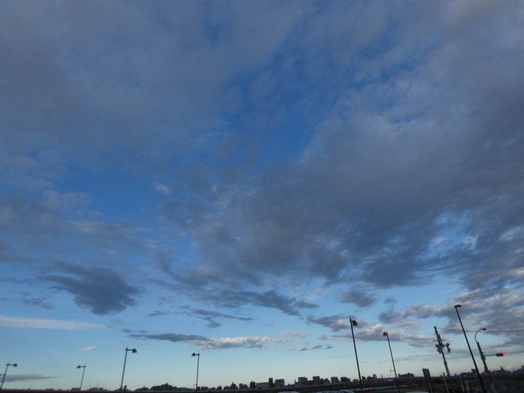 西新井橋上の雲
