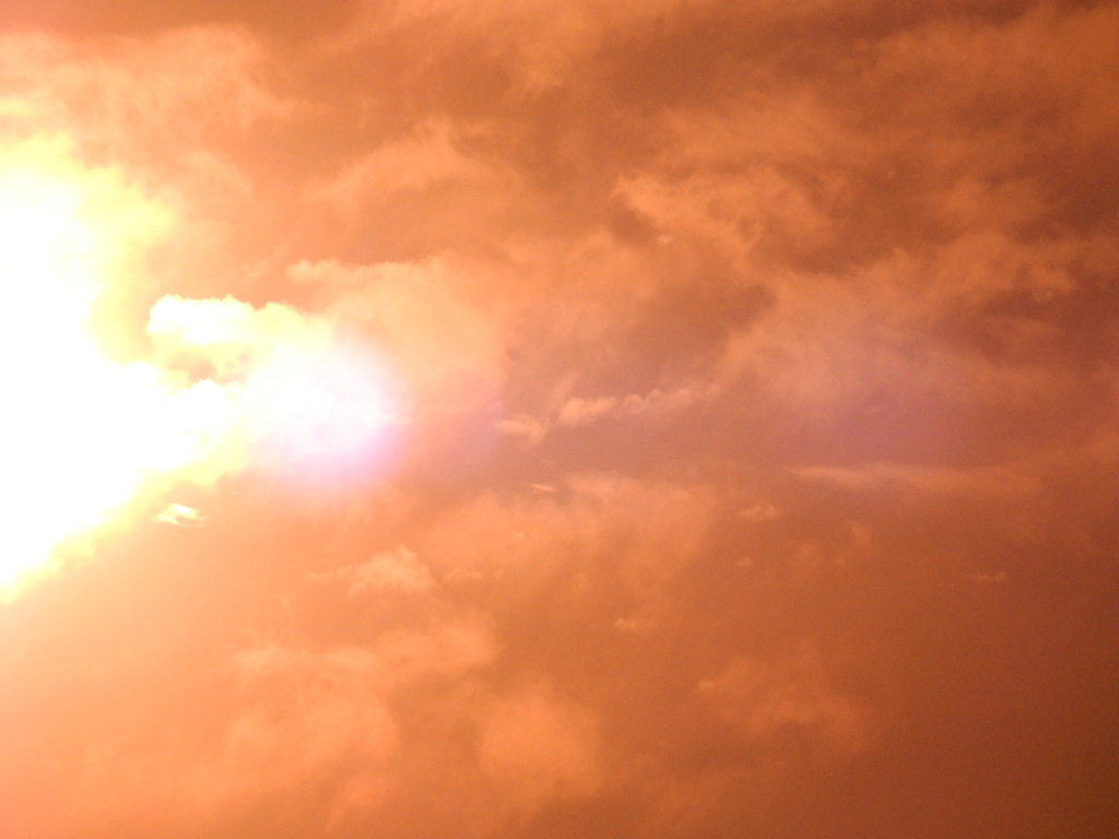 雲と夕日の芸術