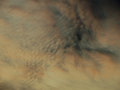 一瞬の夕雲の芸術