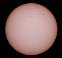 '22.12.26.10:49.の5枚を重ね画像処理した太陽面