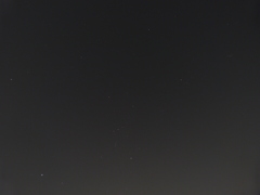 隅田川上空のオリオン座