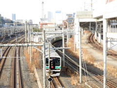 日暮里の図鑑のブルーの列車