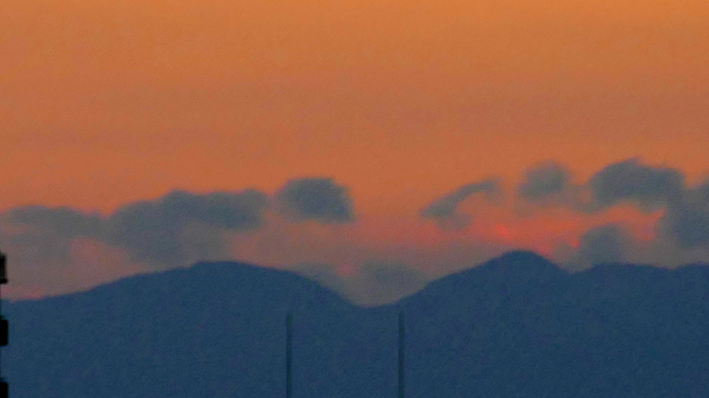 丹沢山の夕暮れ