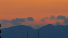 丹沢山の夕暮れ