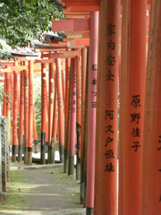 根津神社の稲荷千本鳥居