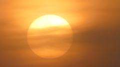 本日も夕靄に