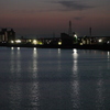 尾竹橋から隅田川上流の夜景