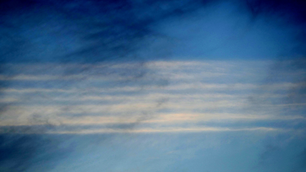 断層状の雲