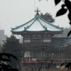 雪の池の端'弁天堂'