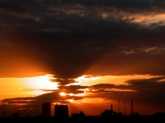 ロート雲の夕日