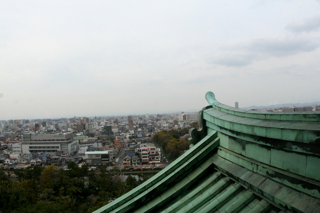名古屋城の天主の眺め
