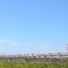 荒川土手から西新井橋の風景