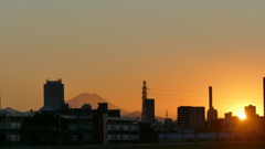 左蛭ヶ岳から夕日まで