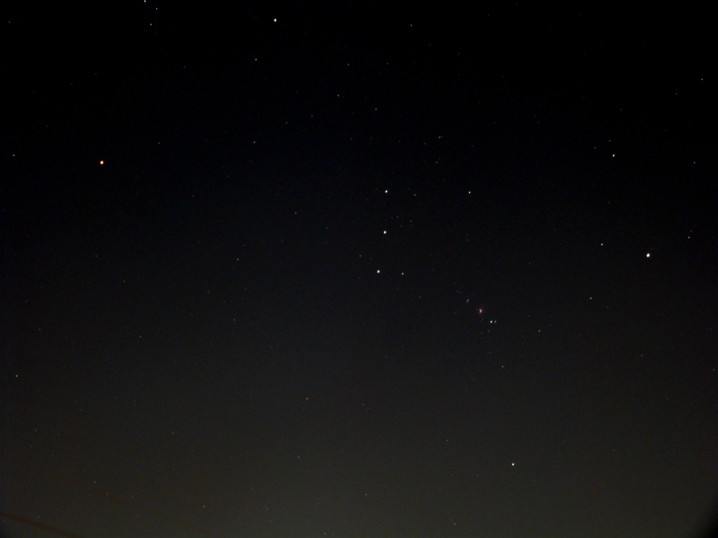 都会の星野を撮る、オリオン座