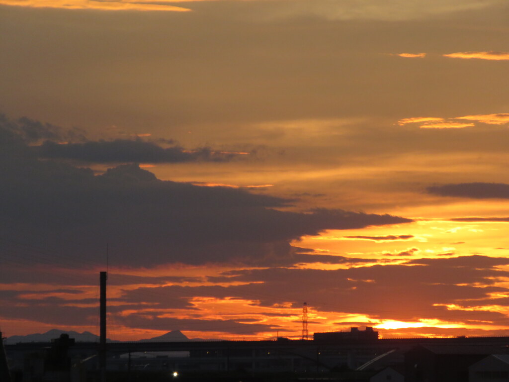 隅田川の夕焼け