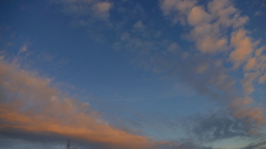 隅田川下流方面の夕雲