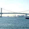 東京湾レインボーブリッジのパノラマ
