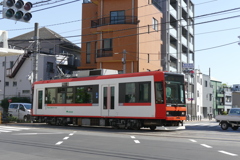 町屋の疎開通りの都電荒川線