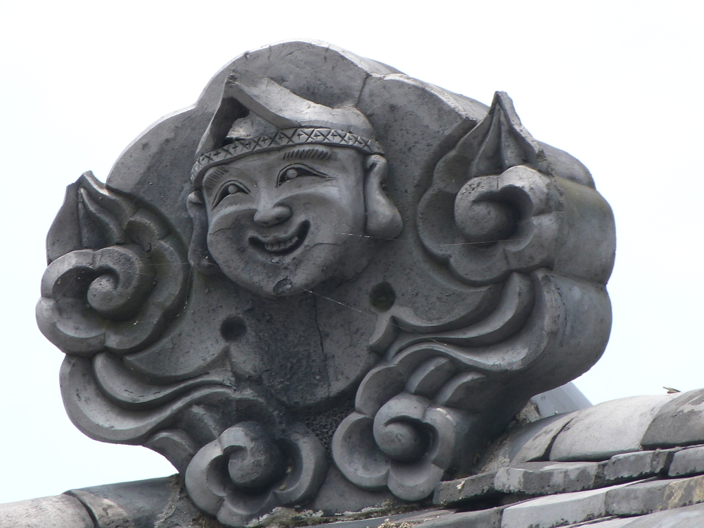 大分日田町のうだつ瓦