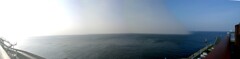 鋸山から夕日の東京湾パノラマ