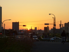'22.10.21.16:56.黒岳の左裾野の夕日