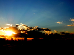 夕日のコラージュ５