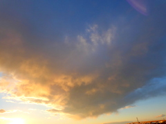 刻々と色を変える荒川上流からの大きな雲５