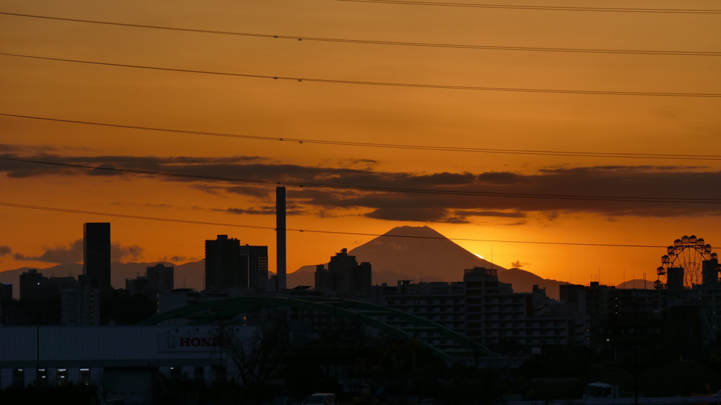 荒川扇大橋から富士右裾野下に入る