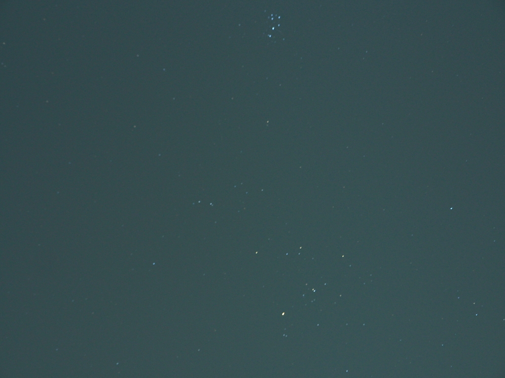 都内足立区で撮ったスバルとヒヤデス星団