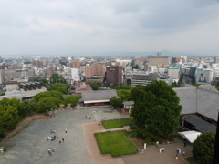 熊本城の天主からの眺め７