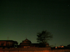 沈むオリオン座、上にはふたご座かな
