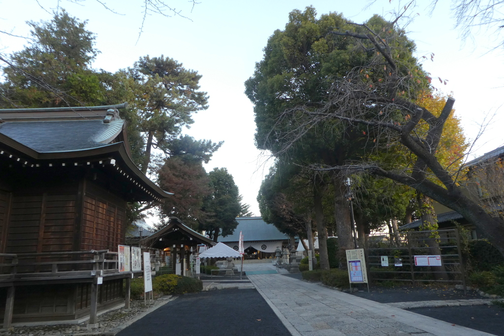 世田谷の松陰神社の境内