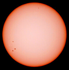 '22.11.07.09:44.の3コマの画像処理をした太陽面