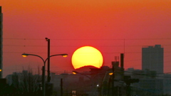 荒川土手から西のダイヤモンド黒岳