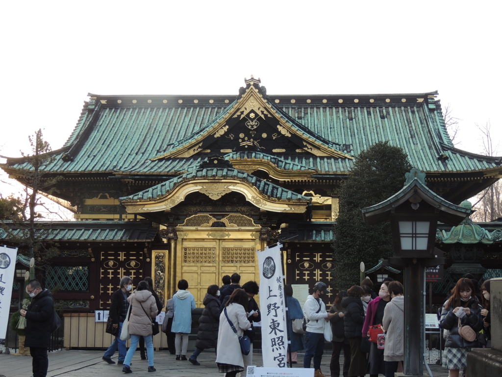 ’23新年の上野東照宮いつになく人が多い