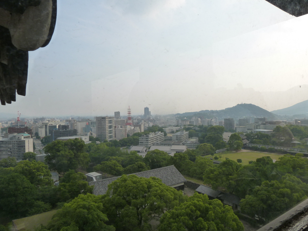 熊本城の天主からの眺め３