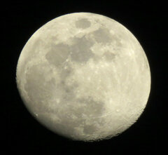 '23.01.04.17:03.の7枚を重ね画像処理した月齢11.7