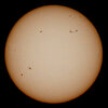 '23.02.12.09:15.の5枚を重ね画像処理した太陽面
