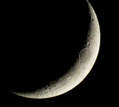 '20.10の月齢3.2の月