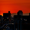 左笹山~滝子山~右大谷ヶ丸の夕焼け