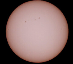 '22.12.24.10:27.の5枚を重ね画像処理した太陽面