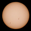 '23.01.08.09:13の5枚を重ね画像処理した太陽面