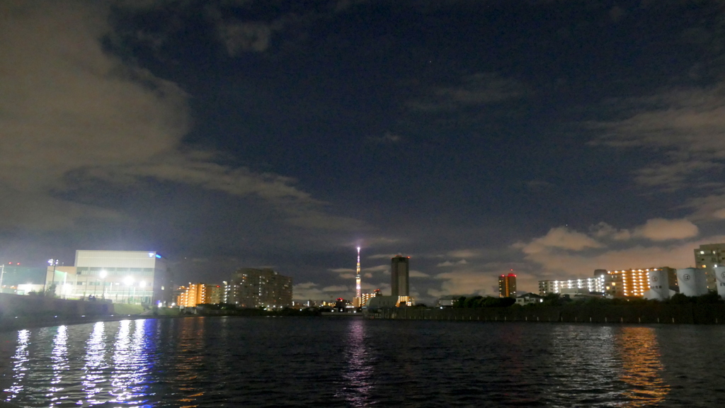 隅田川東京スカイツリー夜景