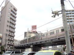 明治通り新三河島～隅田川橋梁～千住大橋駅