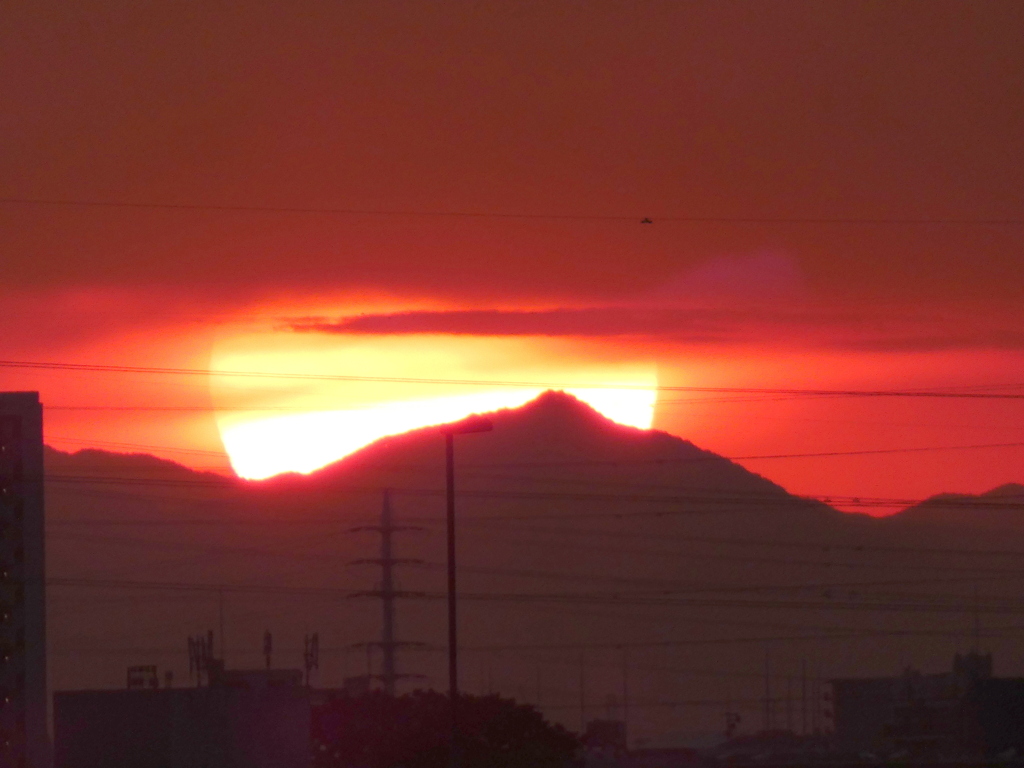 '22.6.1.笠山(埼玉)の夕日