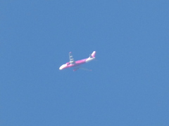 師走のカラフルな飛行機