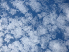 自宅から高積雲