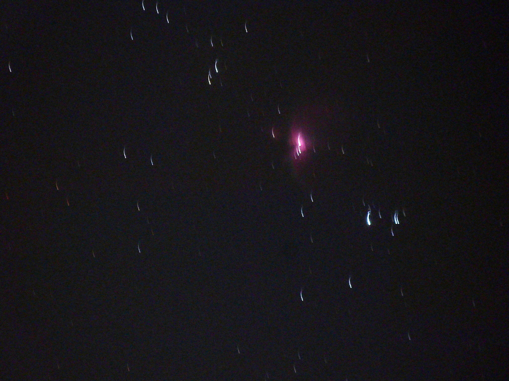 都内で、ポタ赤で、M42、撮ってみたが、失敗した。