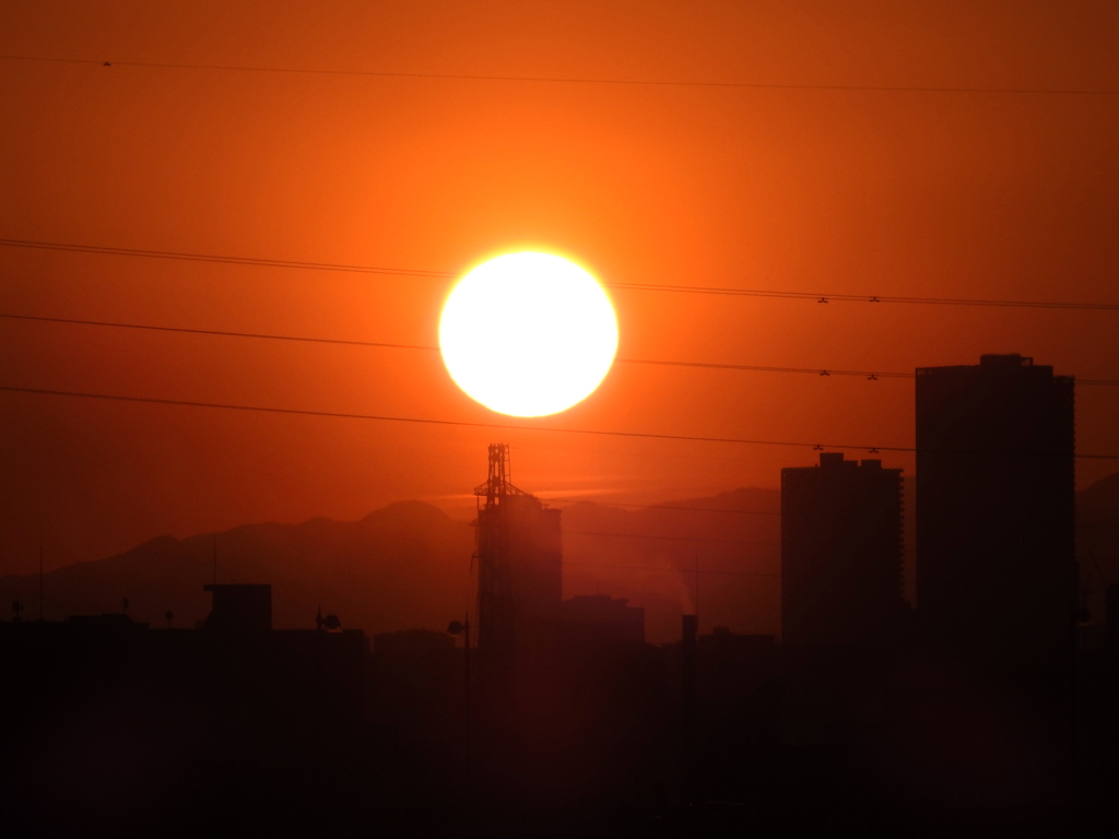 ’22.12.16.丹沢山系の夕日