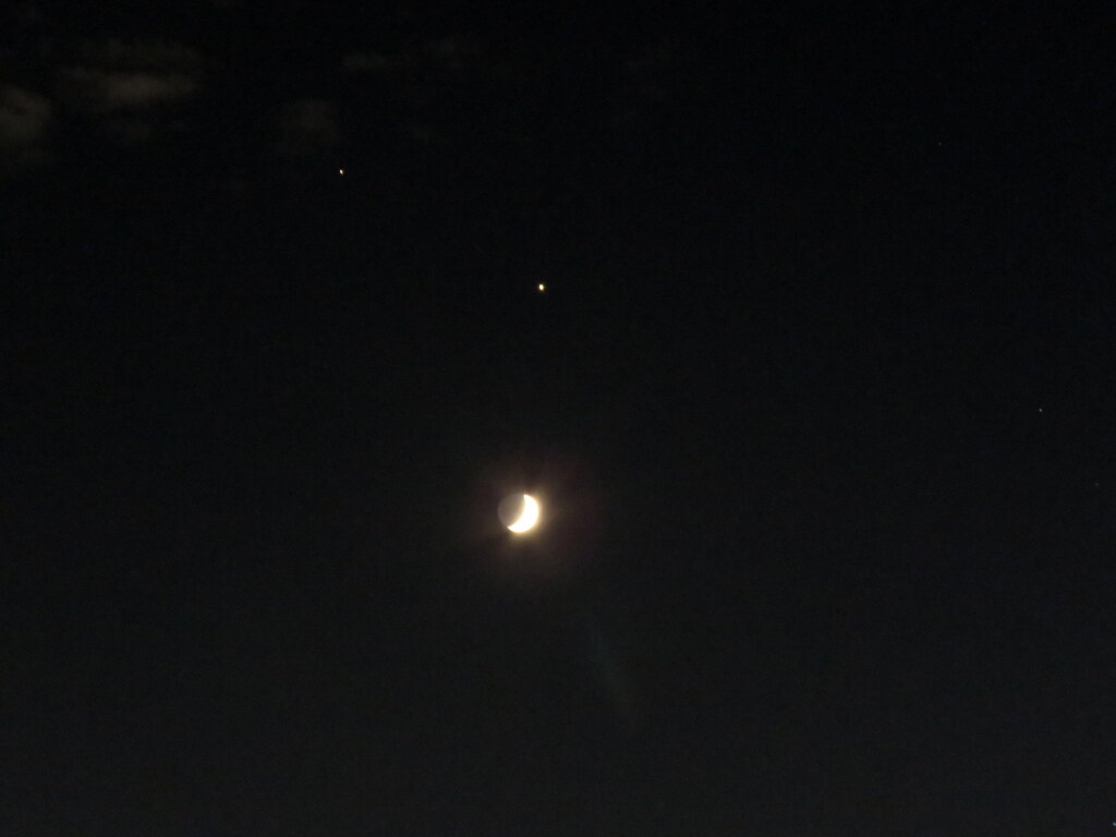 月と木星と土星
